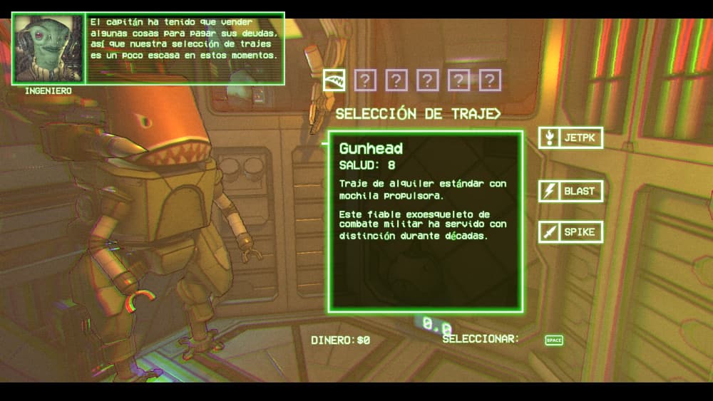 UN MECH PIRATA SAQUEANDO NAVES ESPACIALES: GUNHEAD